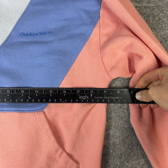 Outdoor Voices Cropped Retro Color Block 1/2 Zip Pullover Sweatshirt Small - Picture 5 of 8